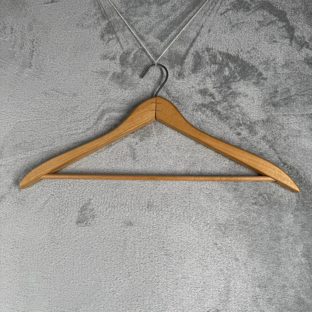 Vintage Wood Hanger Windsor Hotel Montreal Canada‎ Advertising Clothes Storage